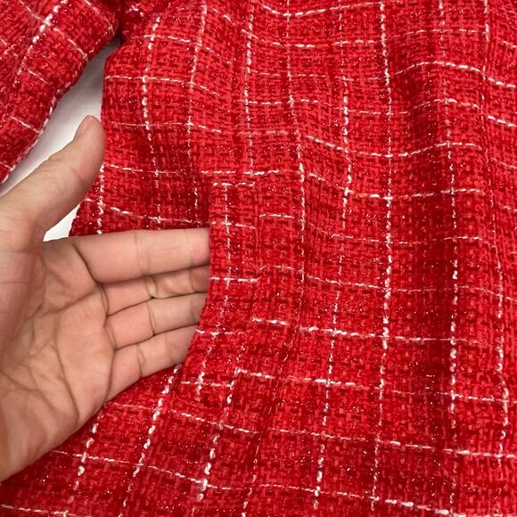 NWT The Oaks Size 8 Kate Red Tweed Dress - Picture 4 of 6